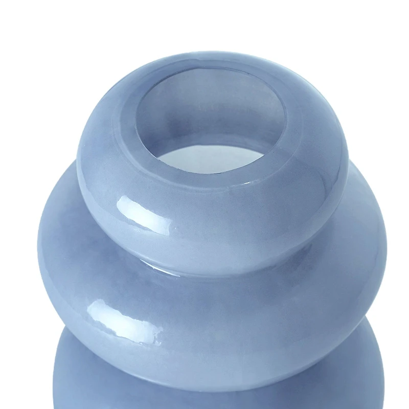 American Art Decor Foggy Blue Cairns Glass Vase Set