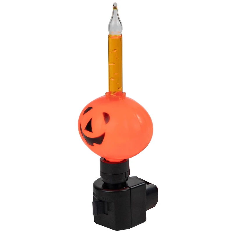 6.5" Jack-O-Lantern Halloween Bubble Night Light