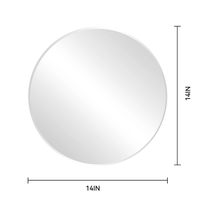 14" Beveled Round Mirror by Make Market®