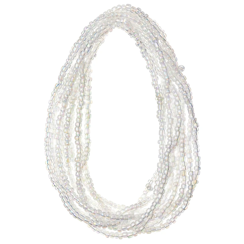 Clear Glass Seed Beads, 6/0 by Bead Landing™