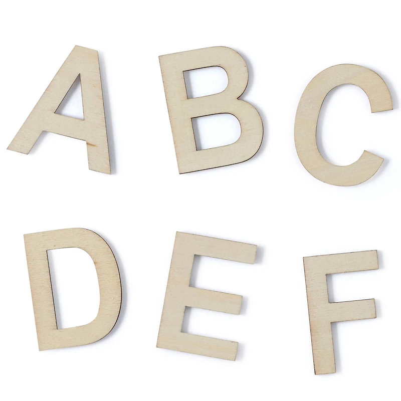 6 Packs: 121 ct. (726 total) Wood Letter Set by Make Market®