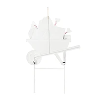 Glitzhome® 24" Valentine's Metal Love Mail Wagon Yard Stake