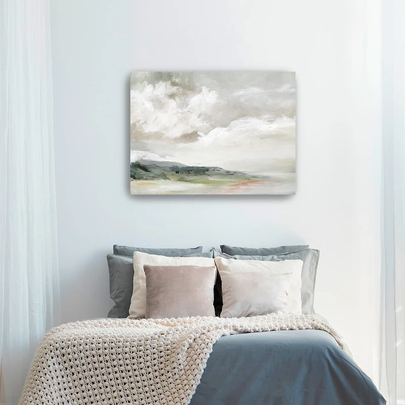 Abstract Earth and Clouds Canvas Giclee