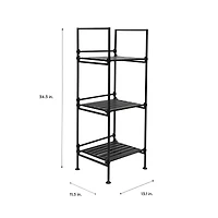 Organize It All 3 Tier Square Shelving Tower