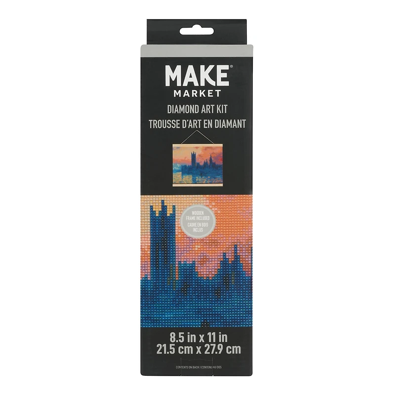 Houses of Parliament with Frame Diamond Art Kit by Make Market®