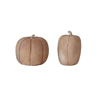Hello Honey® 8" Brown Handmade Terra Cotta Pumpkin