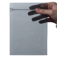 JAM Paper 4" x 6" Clear Foil Lined Invitation Envelopes with Zip Closure, 25ct.