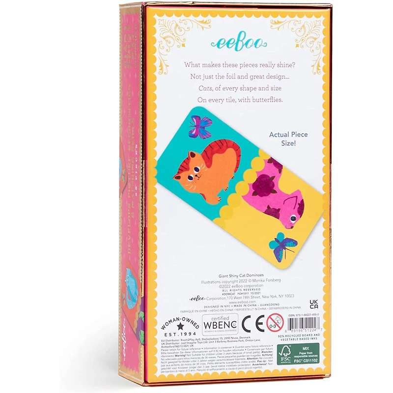 eeBoo Giant Shiny Cat Dominoes
