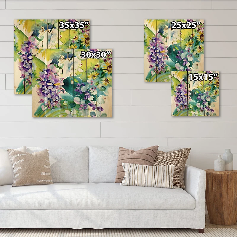 Designart - Bouquet of Wildflowers and Sunflowers