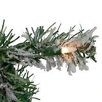 9ft. Pre-Lit Flocked Victoria Pine Christmas Garland