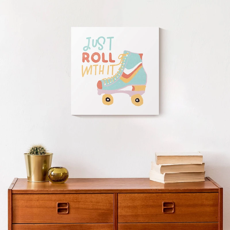 Just Roll With It Canvas Wall Art
