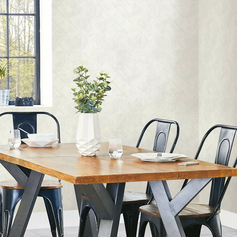 RoomMates Reclaimed Tin Diamond Peel & Stick Wallpaper