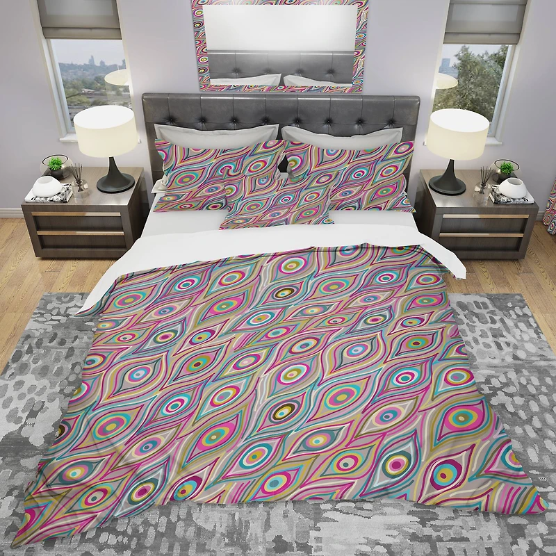 Designart 'Abstract Pattern' Modern & Contemporary Bedding Set
