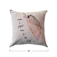 Hello Honey® 16" Angel Cotton Chambray Accent Pillow
