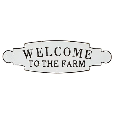 Black & White Welcome to the Farm Wall Sign