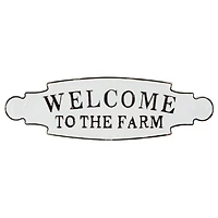Black & White Welcome to the Farm Wall Sign
