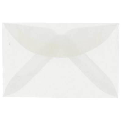 JAM Paper 3Drug Clear Translucent Vellum Envelopes 100ct.