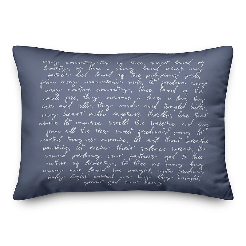My Country Tis of Thee Throw Pillow