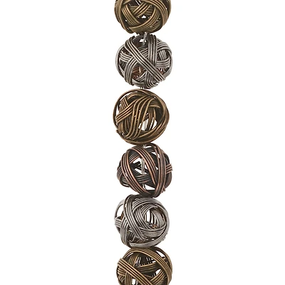 Multicolor Wire Ball Metal Beads, 15mm by Bead Landing™