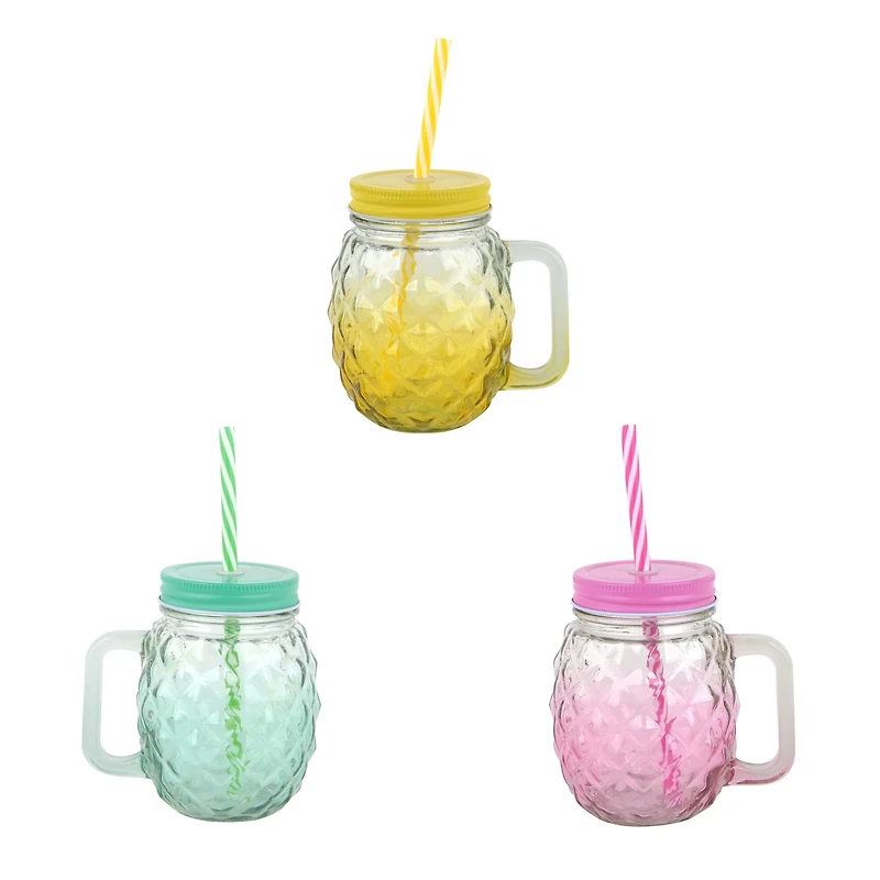 Assorted 16oz. Pineapple Drinking Glass by Ashland®, 1pc.