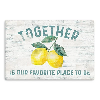 Happy Thoughts I On White Canvas Giclee