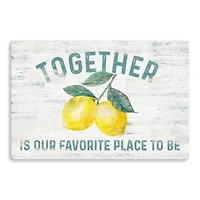 Happy Thoughts I On White Canvas Giclee