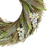 12" Artificial Mixed Foliage with Berries Spring Wreath