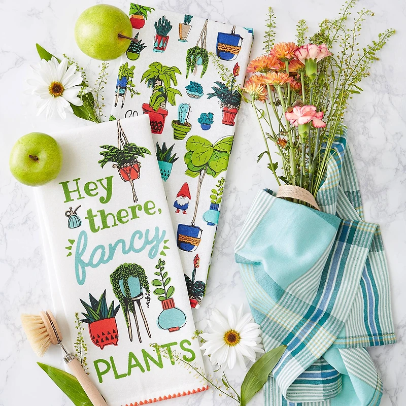 Hey There Fancy Plants Dishtowel (Set of 3)