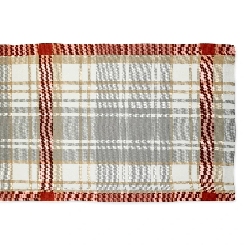 DII® 108" Plaid Thanksgiving Cozy Picnic Table Runner