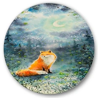 Designart - Fox Over A Night Sky
