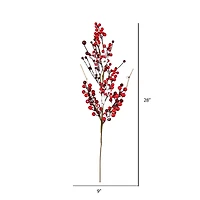 Artificial Red Snow Berry Spray, 3ct.