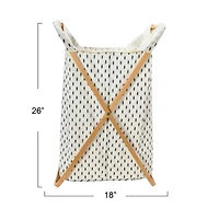 Household Essentials Krussh Bamboo X Frame Hamper (Tree)