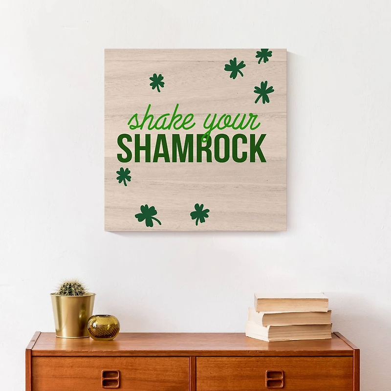 Shake Your Shamrock 16" x 16" Canvas Wall Art