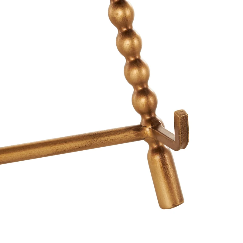 9" x 11" Gold Metal Abstract Wide Display Easel