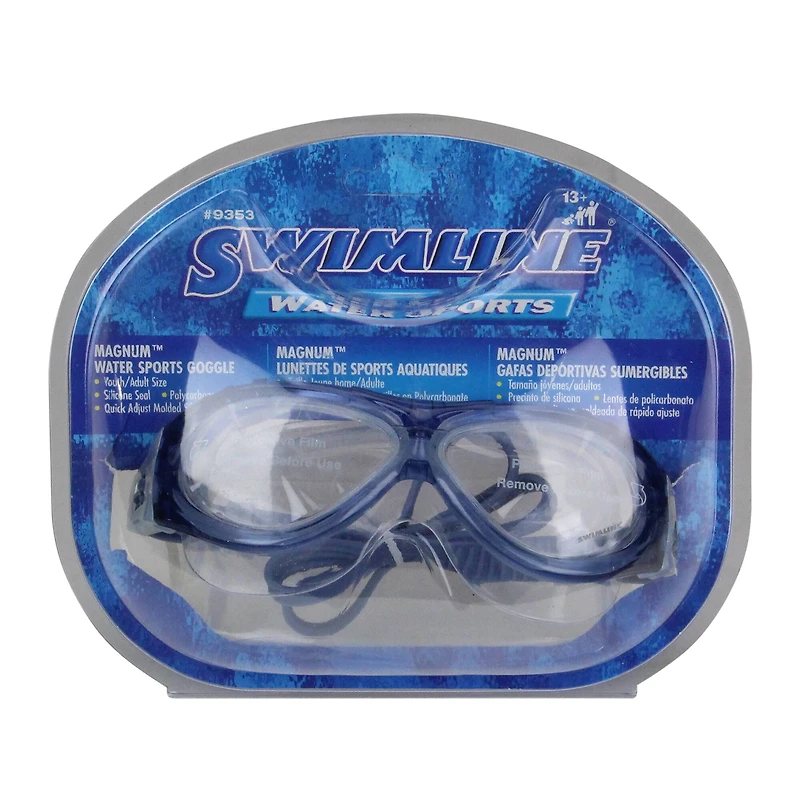 Swim Central Blue Magnum Water Sports Swimming Pool Goggles