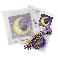6" x 6" Cat & Moon Needlepoint Kit by Loops & Threads®