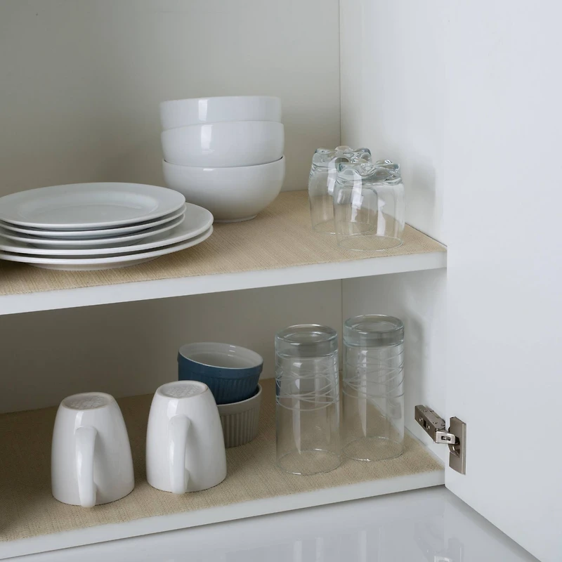 Simplify 24ft. Taupe Heavy Duty Grip Liner