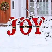 Glitzhome® 2.5ft. Metal Joy Yard Stake Set