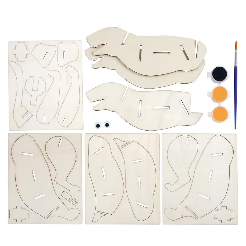 Tiger Color-In 3D Wood Puzzle by Creatology™