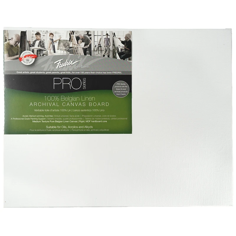 Fredrix Pro Series Archival Linen Canvas Board