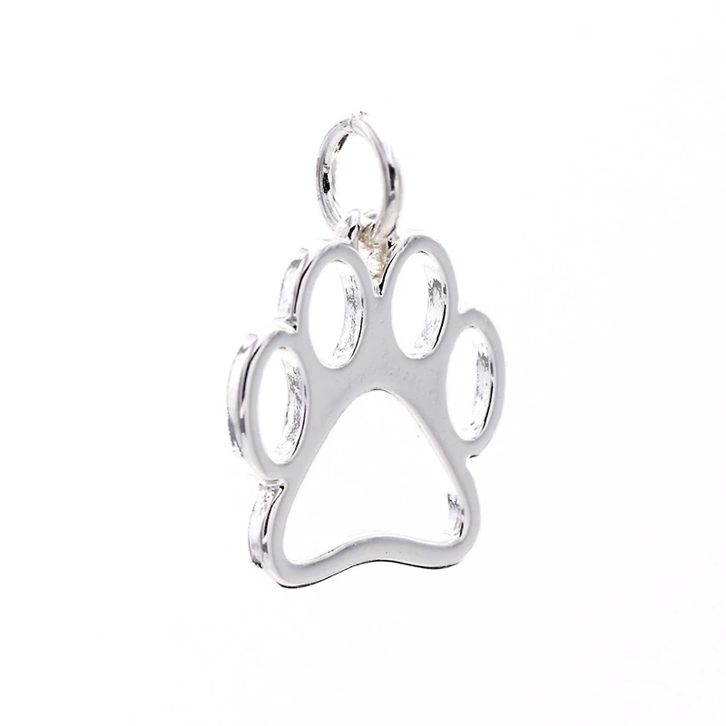 Charmalong™ Silver Plated Paw Charm by Bead Landing™