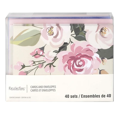 Floral Flat Cards & Envelopes by Recollections