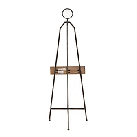 Black Iron Industrial Easel, 52" x 16" x 18"