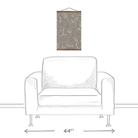 Gray Count Your Blessings Hanging Canvas