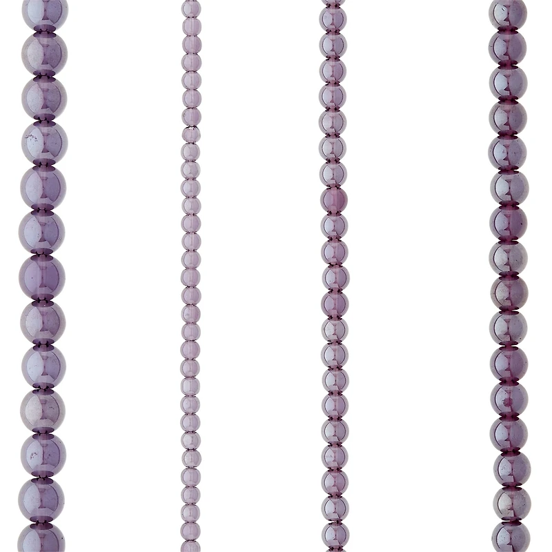 Purple Glass Round Beads by Bead Landing™