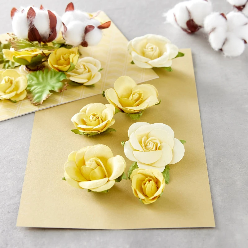 Yellow Sweetwater Rose Embellishments by Recollections™ Signature™