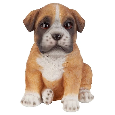 Design Toscano 6" Boxer Puppy Partner Collectible Dog Statue