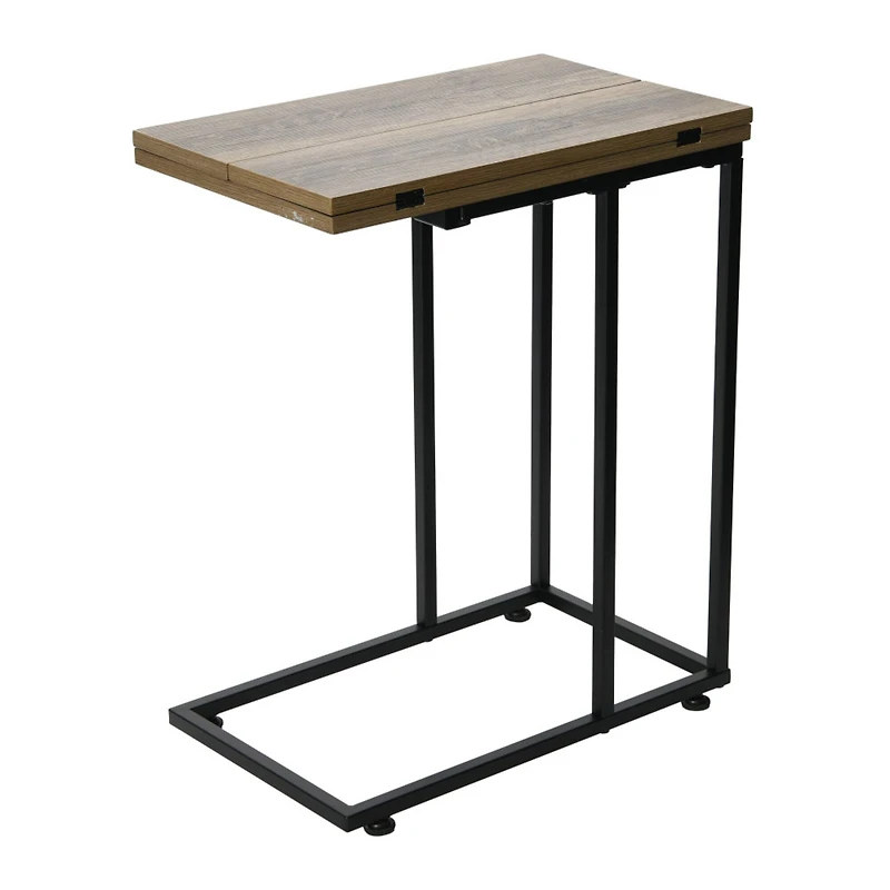 Household Essentials Jamestown Extendable C-Shaped End Table