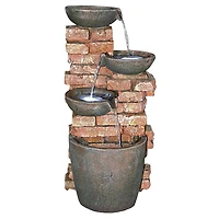 Design Toscano Stacked Bricks Cascading Garden Fountain