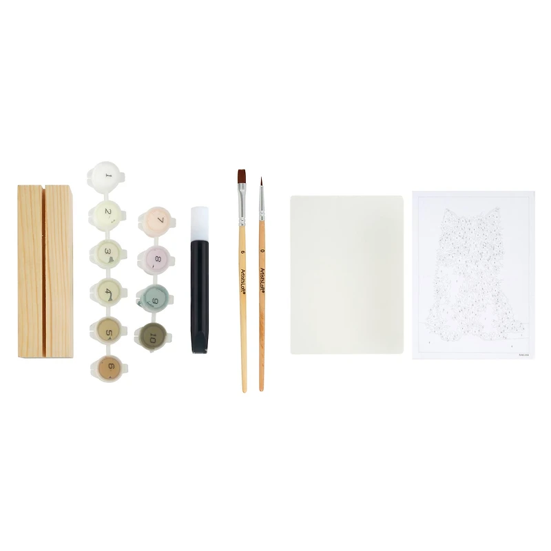 5" x 7" Kitten Paint-by-Number Acrylic Surface Kit by Artist's Loft®